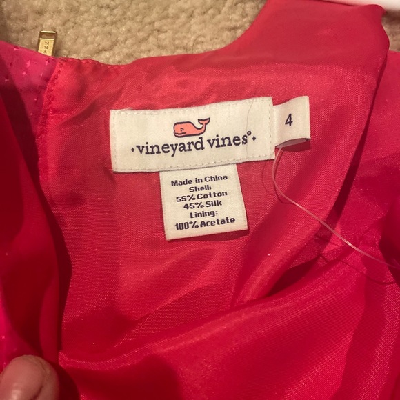Hot pink Vineyard Vines cocktail dress - Picture 3 of 8